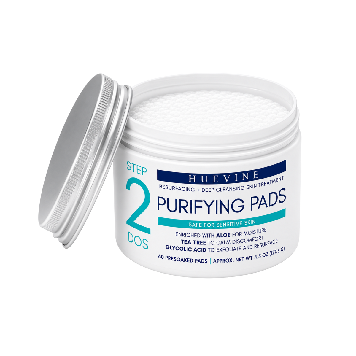 Purifying Pads — Resurfacing & Deep Cleansing Treatment — HueVine product photograph