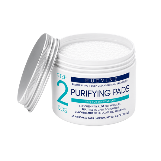Purifying Pads — Resurfacing & Deep Cleansing Treatment — HueVine product photograph