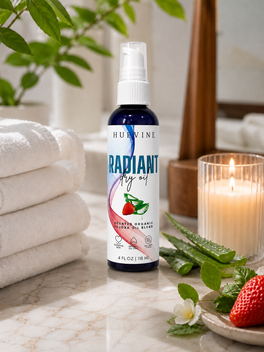 HueVine Radiant Dry Oil Lifestyle