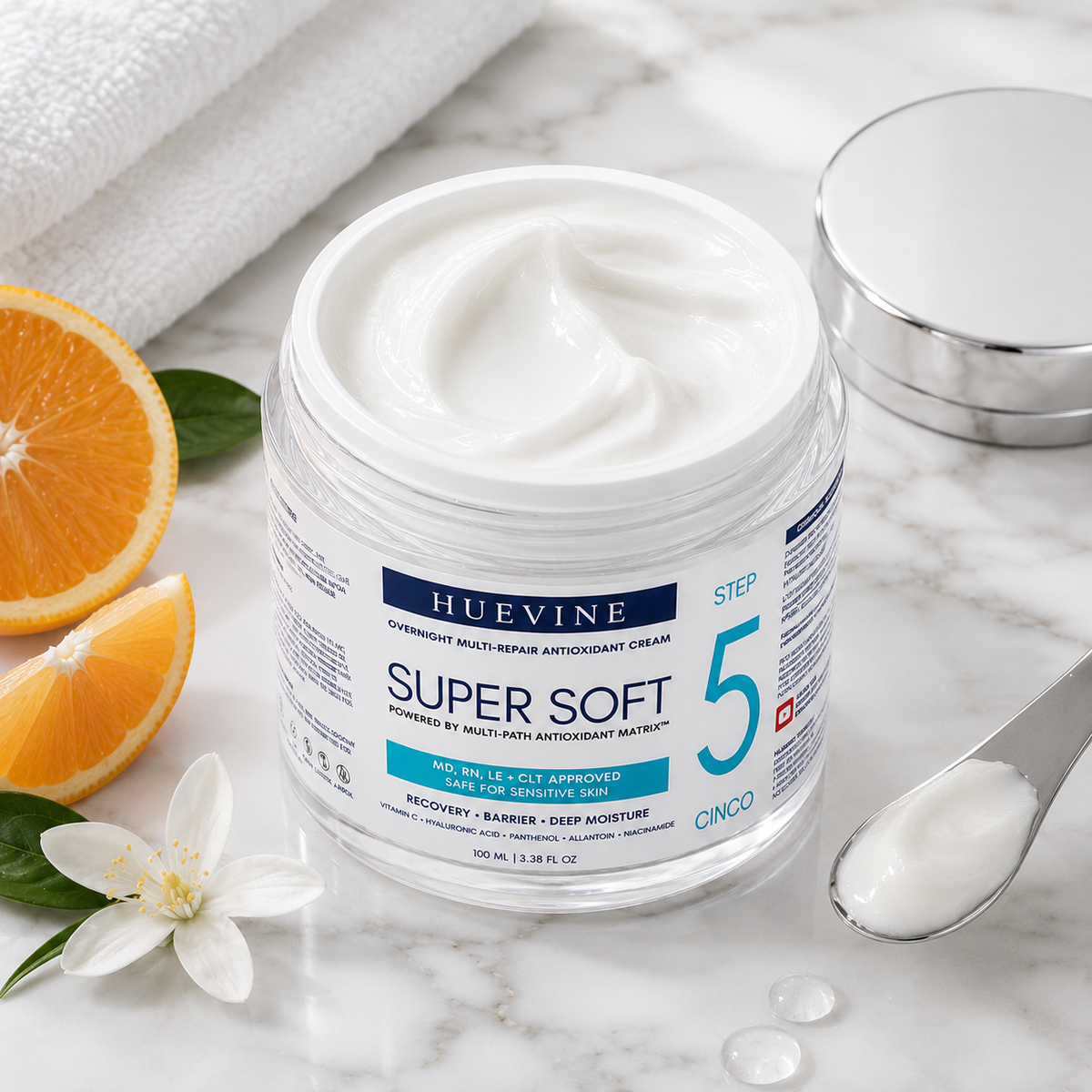 HueVine Super Soft Night Cream Texture