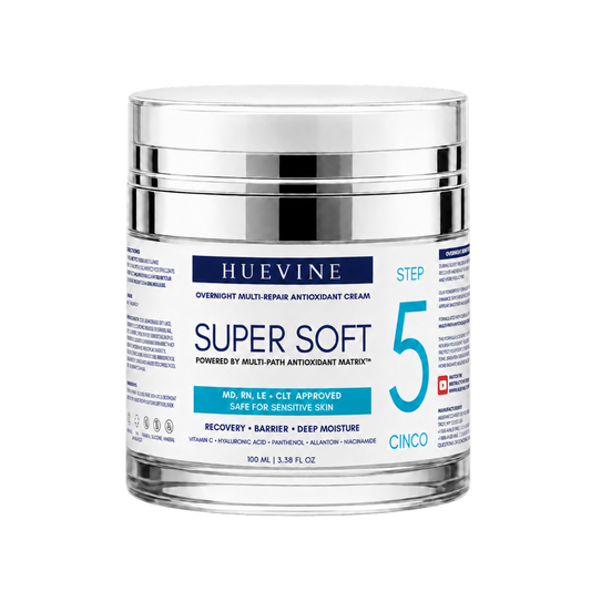 HueVine Super Soft Overnight Antioxidant Cream Jar White Background Product